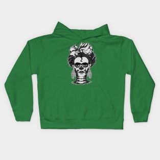 Frida - Calavera - Day of the dead - mexican design Kids Hoodie